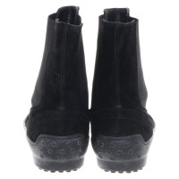 Tod's Suede ankle boots in black