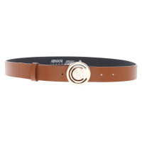 Armani Jeans Belt Leather in Brown