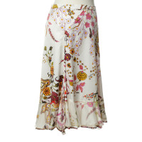 Just Cavalli Patterned silk skirt