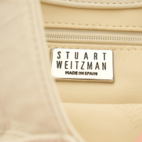 Stuart Weitzman Handtasche aus Leder in Creme