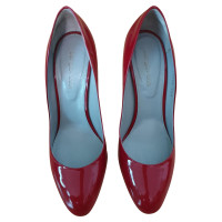 Sergio Rossi Pumps/Peeptoes en Cuir verni en Rouge