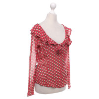 Moschino Bluse mit floralem Motiv