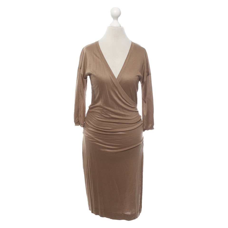 Marc Cain Robe en Jersey en Marron