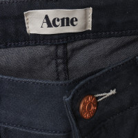 Acne Laag uitgesneden jeans in donkerblauw