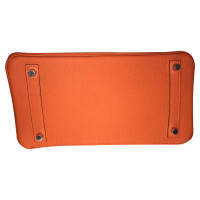 Hermès Birkin Bag 30 Leer in Oranje