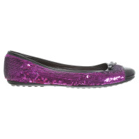 Car Shoe Ballerinas in violet 