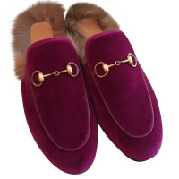 Gucci Slippers/Ballerinas Suede in Pink