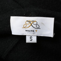 White T Dress Cashmere in Black