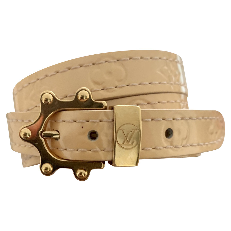 Louis Vuitton Bracelet/Wristband Leather in Beige