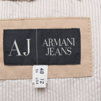 Armani Jeans Veste/Manteau en Coton en Beige