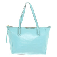 Fossil Shopper aus Leder in Blau