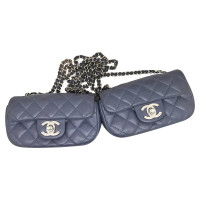 Chanel Schoudertas Leer in Violet