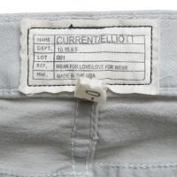 Current Elliott Coated trousers in light gray