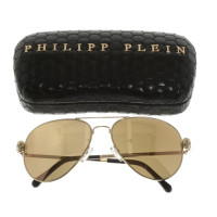 Philipp Plein Goldfarbene Sonnenbrille