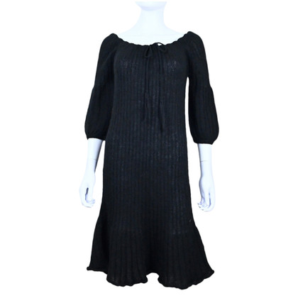 Costume National Kleid aus Wolle in Schwarz