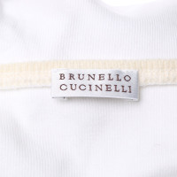 Brunello Cucinelli Tanktop in wit / beige
