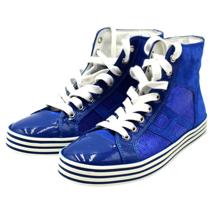 Hogan Chaussures de sport en Cuir en Bleu