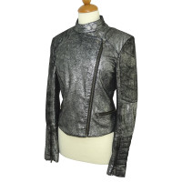 Karl Lagerfeld Jacket/Coat Leather in Grey