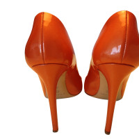 Casadei Patent leather pumps in Orange