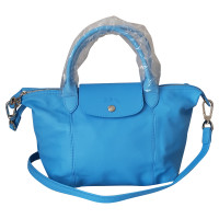 Longchamp Umhängetasche aus Leder in Blau