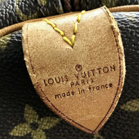 Louis Vuitton Keepall 55 in Tela in Marrone
