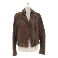 Patrizia Pepe Leather jacket in brown