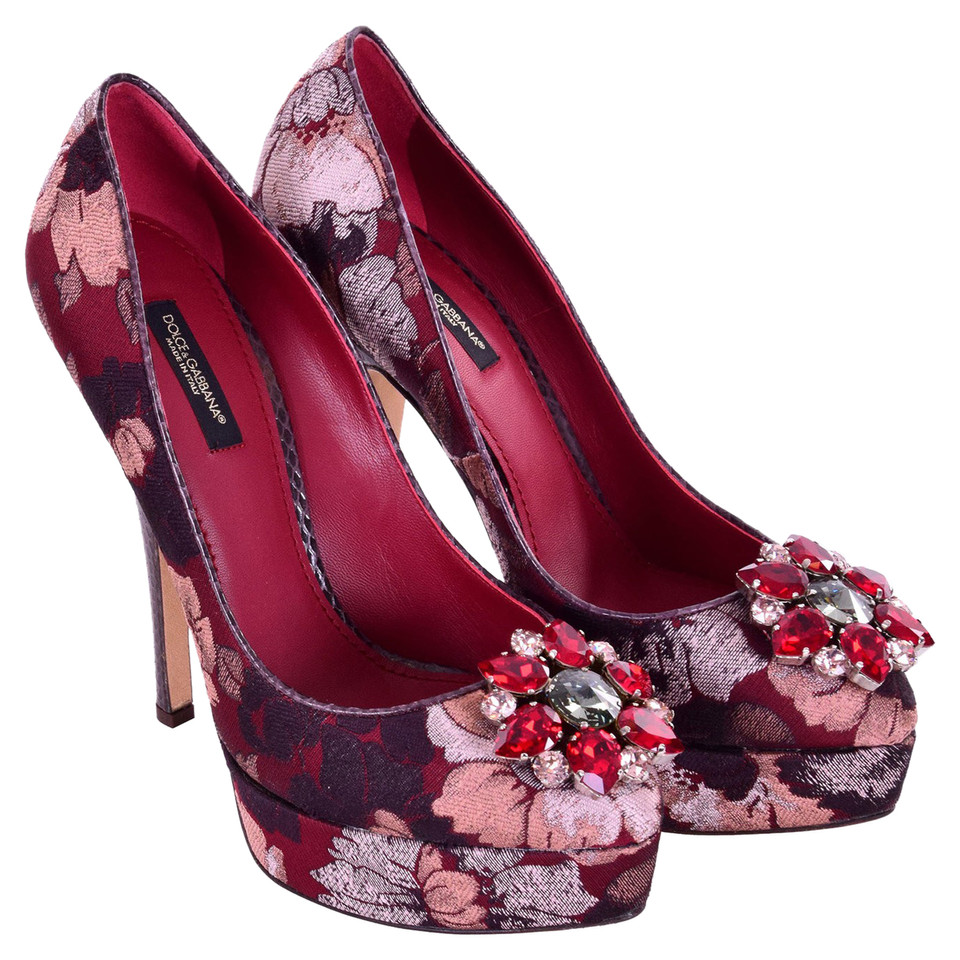 Dolce & Gabbana Pumps/Peeptoes Viscose in Rood