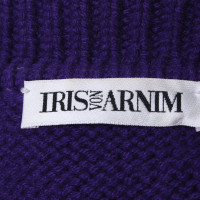 Iris Von Arnim Cardigan in viola scuro
