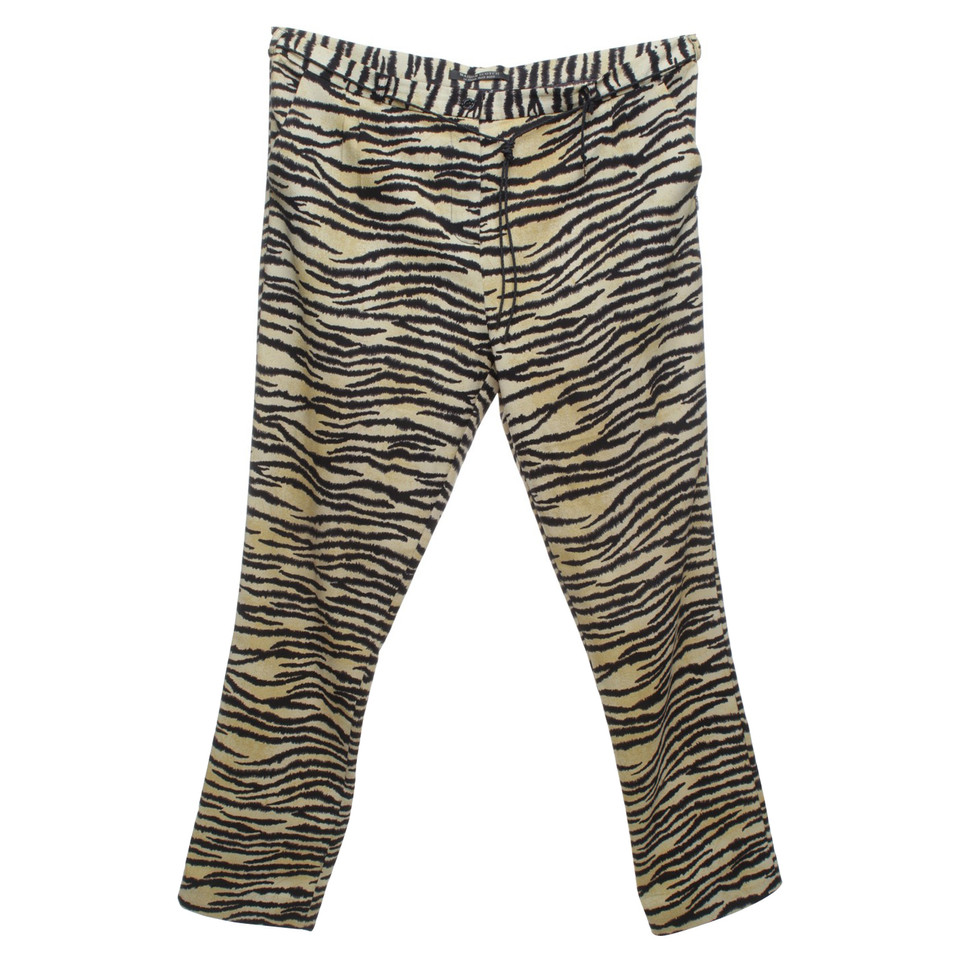 Maison Scotch trousers with Tiger pattern