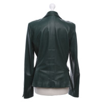 Yves Saint Laurent Blazer Leather in Green