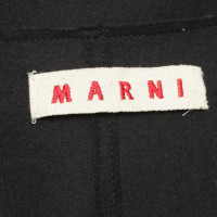 Marni Leather jacket in poncho style