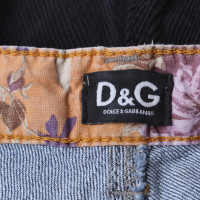 D&G Cord-trousers with 1/2-length