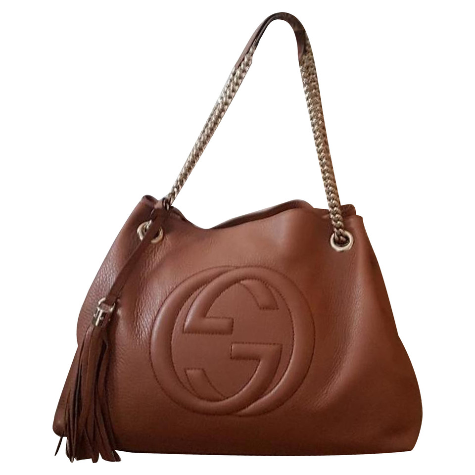 Gucci Soho Bag in Pelle in Marrone