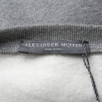 Alexander McQueen Top Cotton in Grey