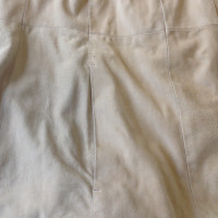Max Mara giacca di pelle scamosciata beige