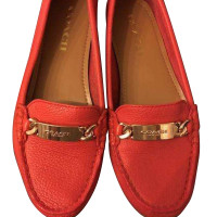 Coach Slippers/Ballerina's in Rood