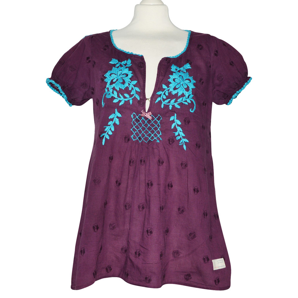 Odd Molly Top en Coton en Violet