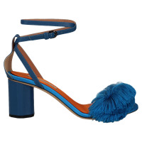 Marco De Vincenzo Sandals Leather in Blue