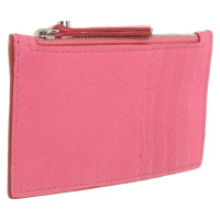 Jimmy Choo Täschchen/Portemonnaie aus Leder in Rosa / Pink