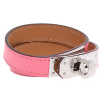 Hermès Bracelet/Wristband Leather in Pink