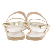 Ancient Greek Sandals Sandalen Leer in Goud