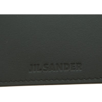 Jil Sander Porta carte di credito in verde scuro