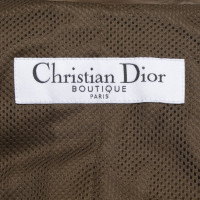 Christian Dior Giacca di pelle in grigio-marrone