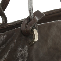 Brunello Cucinelli Handtasche aus Leder in Braun