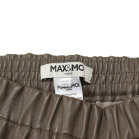 Max & Moi Trousers Leather in Brown