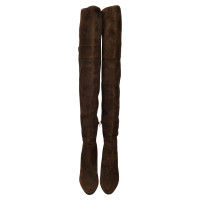 Pinko Boots Suede in Brown