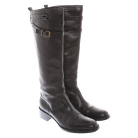 Sartore Bottes en Cuir en Noir