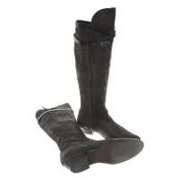 Henry Beguelin Leather boots with coating