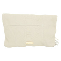 Coccinelle Clutch Leer in Crème