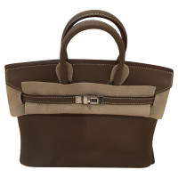 Hermès Birkin Bag 25 Leer in Grijs